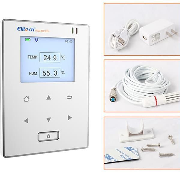Elitech RCW800 Wi Fi Temperature Humidity Data
